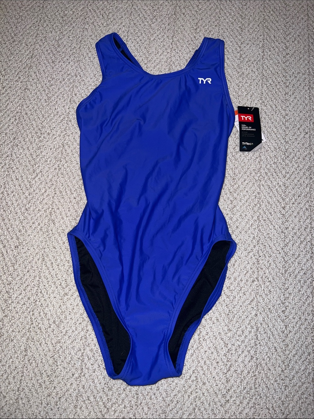 TYR Royal Blue Athletic One-Piece Swim Suit